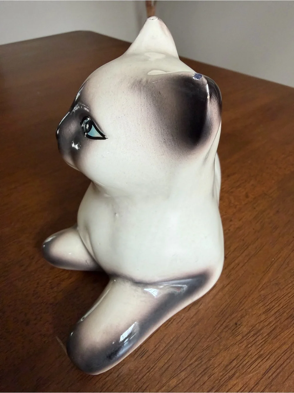 Vintage Siamese Cat Ceramic Planter
